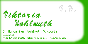 viktoria wohlmuth business card